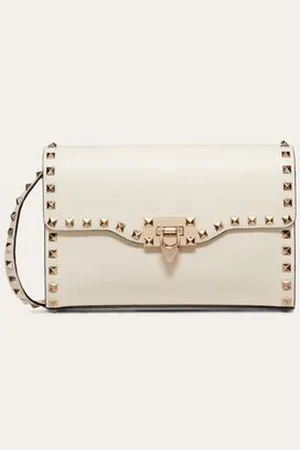 VALENTINO GARAVANI SMALL ROCKSTUD GRAINY CALFSKIN CROSSBODY BAG Woman UNI
