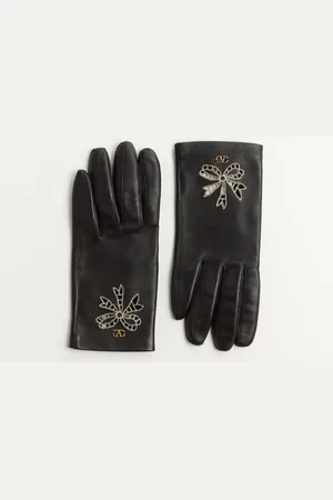 VALENTINO GARAVANI VLOGO SIGNATURE NAPPA GLOVES Woman 6.5