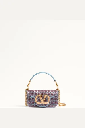 VALENTINO GARAVANI GARAVANI LOC?? SMALL EMBROIDERED SHOULDER BAG WITH JEWEL LOGO Woman UNI
