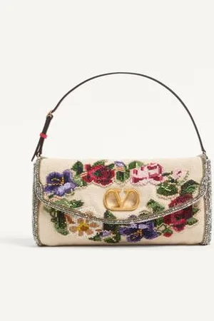 VALENTINO GARAVANI GARAVANI VAIN SOFT EMBROIDERED SMALL SHOULDER BAG Woman UNI