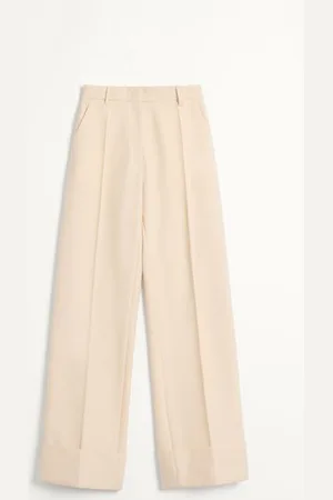 VALENTINO DIAGONAL DRY WOOL TROUSERS Woman 36