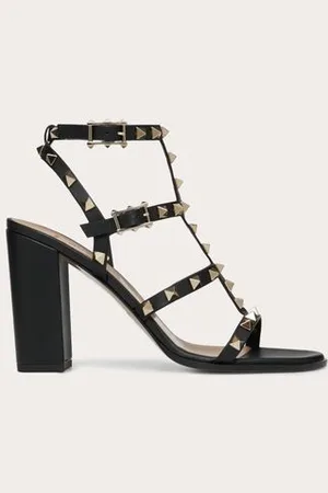 VALENTINO GARAVANI ROCKSTUD ANKLE STRAP SANDAL 90 MM Woman 34.5