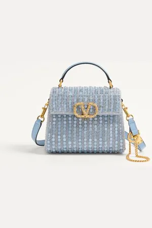 VALENTINO GARAVANI GARAVANI MINI VSLING EMBROIDERED HANDBAG WITH JEWEL LOGO Woman UNI