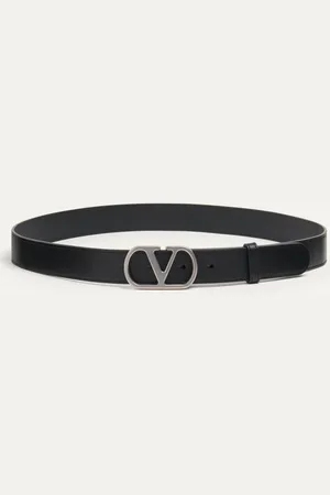 VALENTINO GARAVANI VLOGO SIGNATURE BELT IN SHINY CALFSKIN 30 MM Man 085