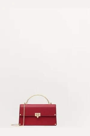 VALENTINO GARAVANI ROCKSTUD MINI HANDBAG IN CALFSKIN Woman UNI