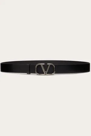 VALENTINO GARAVANI VLOGO SIGNATURE CALFSKIN BELT 30 MM Man 085