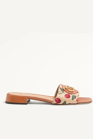 VALENTINO GARAVANI VLOGO SIGNATURE CHERRYFIC SLIDE SANDAL 20MM Woman 35