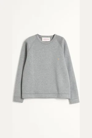 VALENTINO NEOPRENE CREWNECK SWEATSHIRT WITH VLOGO Man L