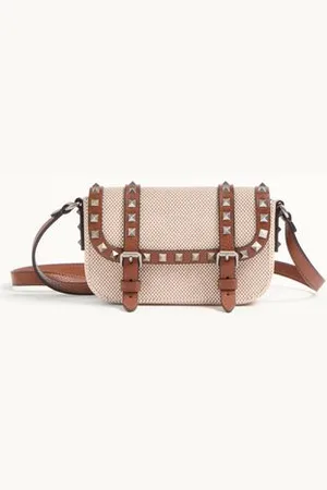 VALENTINO GARAVANI MINI ROCKSTUD CANVAS BAG Man UNI