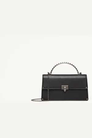 VALENTINO GARAVANI ROCKSTUD MINI HANDBAG IN CALFSKIN Woman UNI