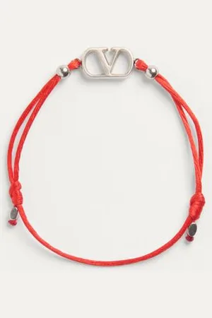 VALENTINO GARAVANI VLOGO SIGNATURE COTTON BRACELET Man UNI