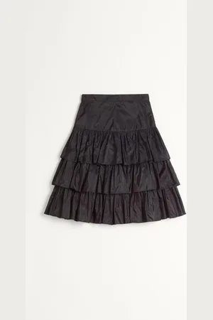VALENTINO RUFFLED TAFFETA SKIRT Woman 36