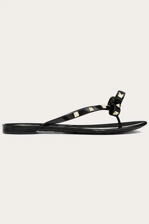 VALENTINO GARAVANI ROCKSTUD RUBBER SLIPPER Woman 35