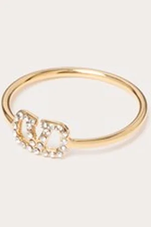 VALENTINO GARAVANI VLOGO SIGNATURE METAL AND SWAROVSKI?? CRYSTAL RING Woman 11