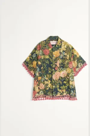 VALENTINO LINEN BOWLING SHIRT WITH APRES L