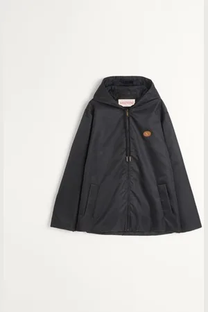 VALENTINO NYLON HOODED WINDBREAKER WITH VLOGO PATCH Man 44
