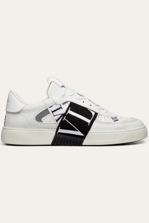 VALENTINO GARAVANI LOW-TOP CALFSKIN VL7N SNEAKER WITH BANDS Man 38