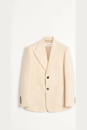 VALENTINO SINGLE-BREASTED WOOL GABARDINE JACKET Man 44