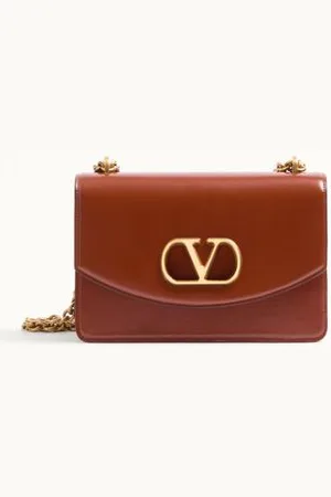 VALENTINO GARAVANI GARAVANI VAIN SHOULDER BAG IN SHINY CALFSKIN Woman UNI