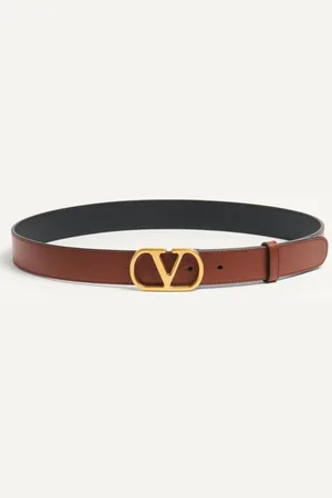 VALENTINO GARAVANI VLOGO SIGNATURE BELT IN SHINY CALFSKIN 30 MM Woman 065
