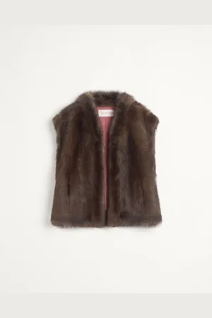 VALENTINO SHEARLING WAISTCOAT Woman 36
