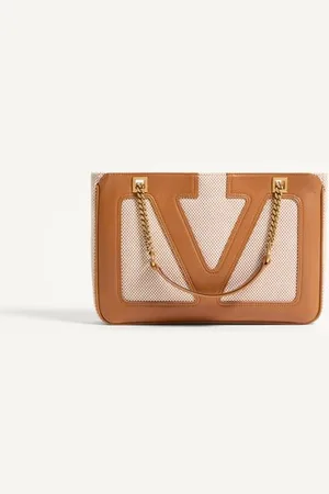 VALENTINO GARAVANI GARAVANI VIVA SUPERSTAR SMALL CANVAS SHOPPING BAG Woman UNI