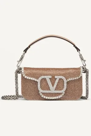 VALENTINO GARAVANI GARAVANI LOC?? EMBROIDERED SMALL SHOULDER BAG Woman UNI