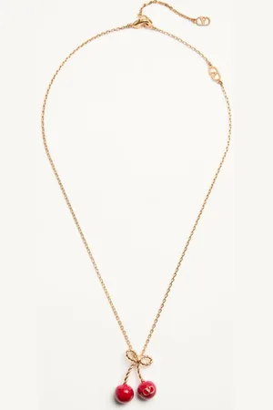 VALENTINO GARAVANI CHEZ CHERRYFIC METAL AND ENAMEL NECKLACE Woman UNI