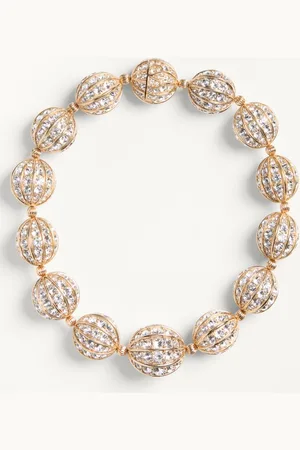 VALENTINO GARAVANI POETIQUE DES GOUTTES NECKLACE IN METAL AND SWAROVSKI?? CRYSTALS Woman UNI