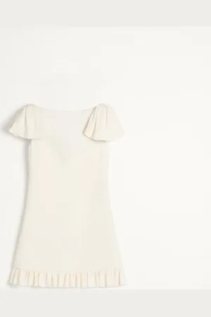VALENTINO CREPE COUTURE SHORT DRESS Woman 36