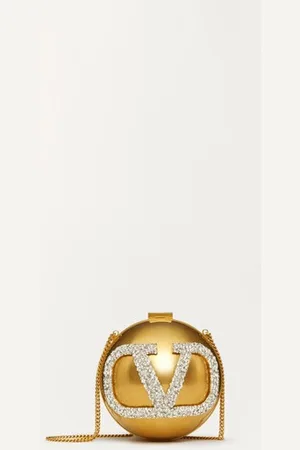 VALENTINO GARAVANI VLOGO SIGNATURE MINAUDI??RE IN METAL AND SWAROVSKI?? CRYSTALS Woman UNI