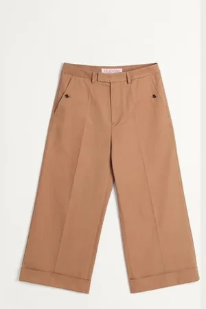 VALENTINO CUFFED TROUSERS IN COTTON GABARDINE Man 44