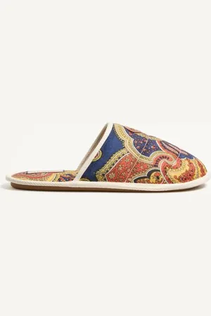 VALENTINO GARAVANI TA CHAMBRE SLIDE IN VOYAGE IMAGINAIRE DENIM FABRIC Man 39
