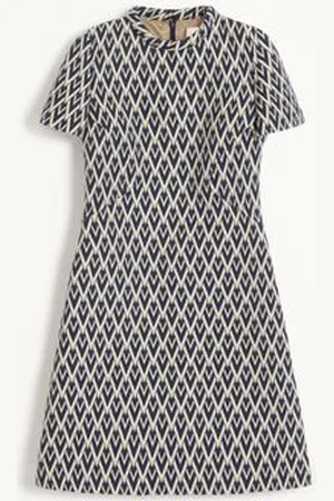 VALENTINO SHORT DRESS IN TOUTE LA V JACQUARD Woman 36