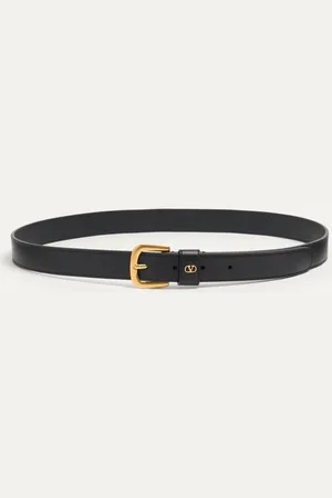 VALENTINO GARAVANI VLOGO SIGNATURE BELT IN SHINY CALFSKIN 25 MM Man 085