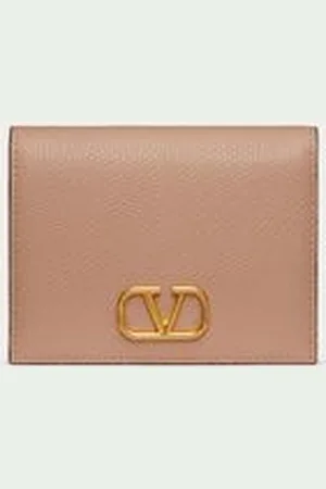 VALENTINO GARAVANI COMPACT VLOGO SIGNATURE GRAINY CALFSKIN WALLET Woman UNI