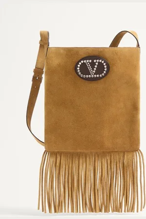 VALENTINO GARAVANI GARAVANI NELLC??TE SUEDE SHOULDER BAG WITH FRINGES Man UNI