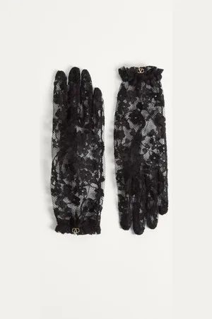 VALENTINO GARAVANI VLOGO SIGNATURE LACE GLOVES Woman 6