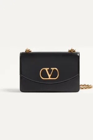 VALENTINO GARAVANI GARAVANI VAIN SHOULDER BAG IN SHINY CALFSKIN Woman UNI