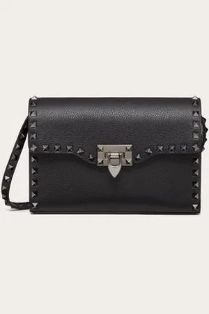 VALENTINO GARAVANI SMALL ROCKSTUD GRAINY CALFSKIN CROSSBODY BAG Woman UNI