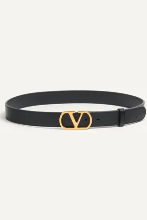 VALENTINO GARAVANI VLOGO SIGNATURE BELT IN SHINY CALFSKIN 30 MM Woman 065