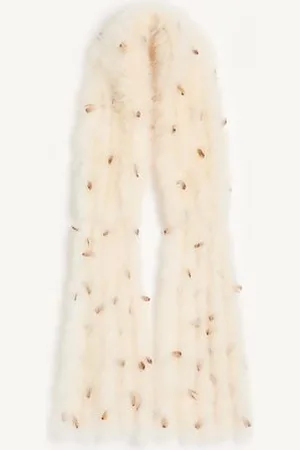 VALENTINO GARAVANI FEATHERS SCARF WITH TURKEY AND PHEASANT FEATHERS Woman UNI