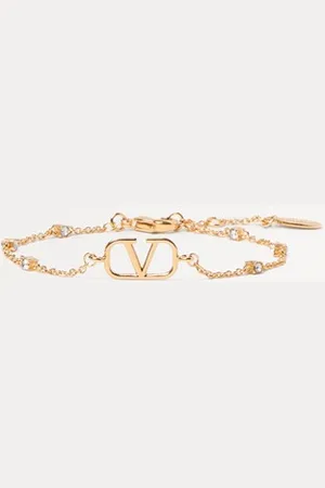 VALENTINO GARAVANI VLOGO SIGNATURE METAL AND SWAROVSKI?? CRYSTAL BRACELET Woman UNI
