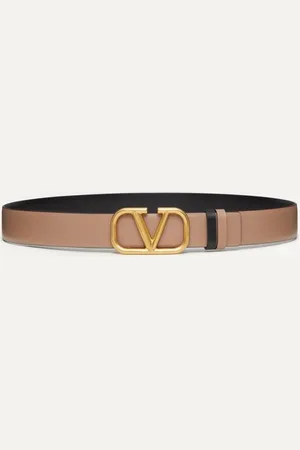 VALENTINO GARAVANI REVERSIBLE VLOGO SIGNATURE BELT IN GLOSSY CALFSKIN 30 MM Woman 065
