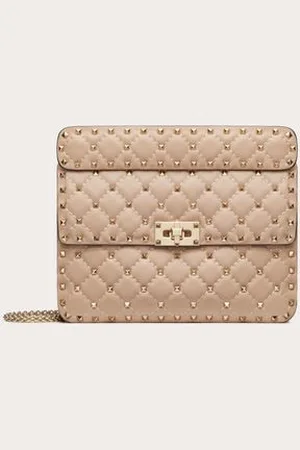 VALENTINO GARAVANI MEDIUM NAPPA ROCKSTUD SPIKE BAG Woman UNI