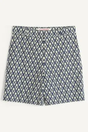 VALENTINO COTTON POPELINE BERMUDA SHORTS WITH TOUTE LA V PRINT Man 44