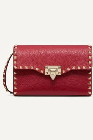 VALENTINO GARAVANI SMALL ROCKSTUD GRAINY CALFSKIN CROSSBODY BAG Woman UNI
