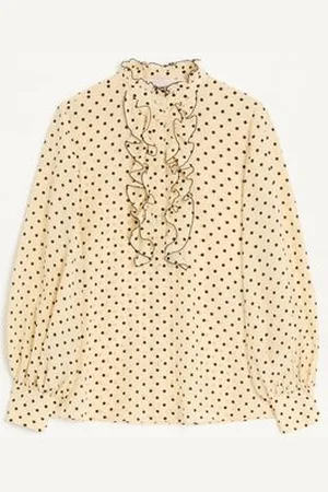 VALENTINO CREPE DE CHINE SHIRT WITH PLUSDEPOIS PRINT Woman 36