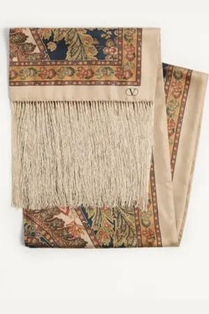 VALENTINO GARAVANI SILK CASHMERE SCARF Woman UNI
