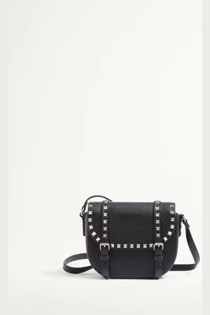 VALENTINO GARAVANI SMALL ROCKSTUD GRAINY CALFSKIN CROSSBODY BAG Man UNI